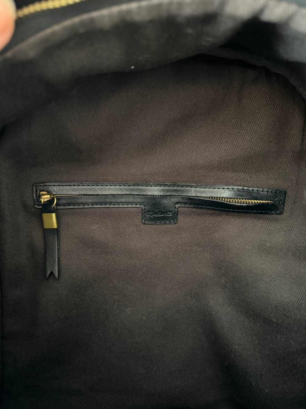 Madewell Black Leather Backpack - Picture 6 of 6